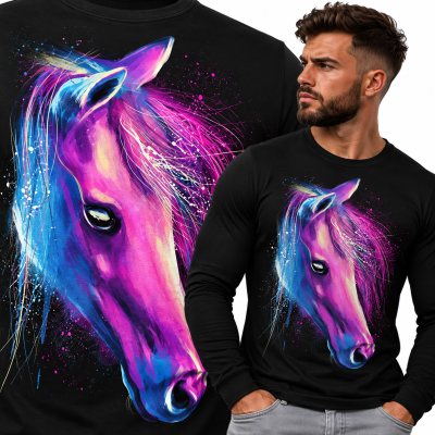 LONGSLEEVE ZWIERZĘTA   KOŃ 2